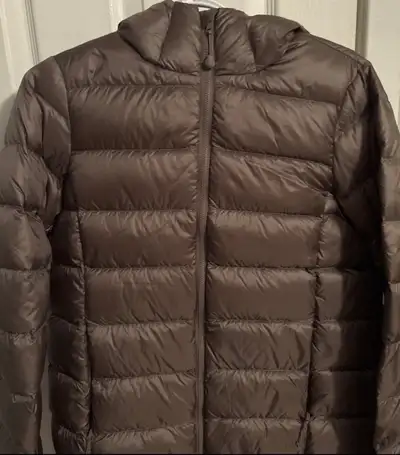 women TNA little puff jacket size small turner taupe , View more