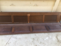 Wood garage door panels 