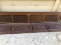 Wood garage door panels 