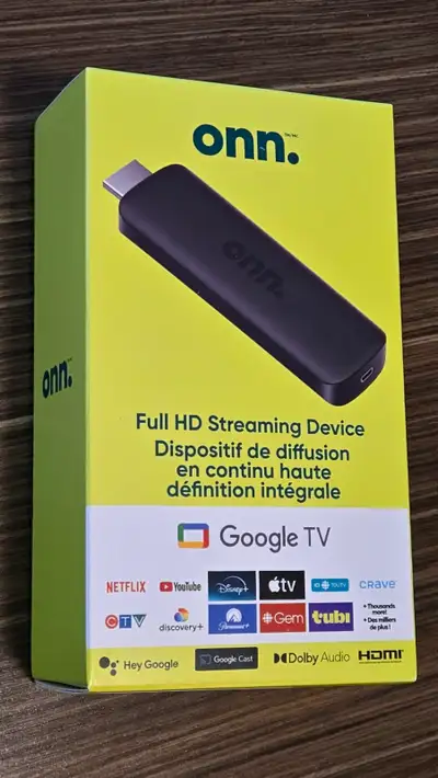 Brand New - Onn. Google TV Full HD Streaming Device, View more