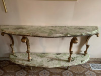 French provincial marble  table 