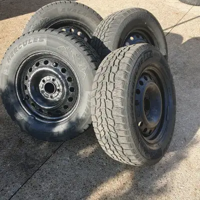 $600 or best offer. snow tires on rims. good tread left. Text if interested