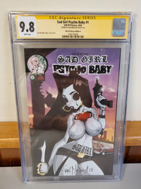 Sad Girl Psycho Baby #1  Edition B CGC Signature Series 9.8 CGC