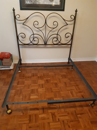 Rod iron bed frame Queen