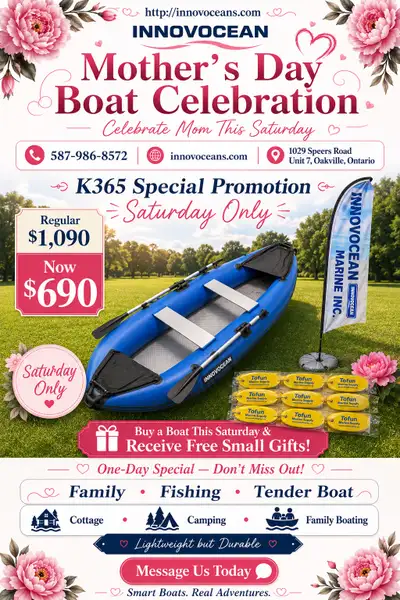 Celebrate Mother’s Day with a fun family boating weekend! INNOVOCEAN is offering special discounts o...