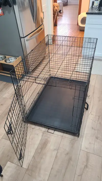 XL Folding Dog Crate w Divider Panel, View more