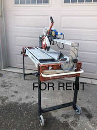 For rent 48” tile saw 