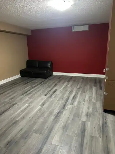 Basement for rent from August near steel and Mavis, Kitchen in sharing on upstairs fridge and microw...