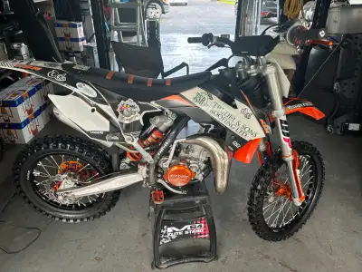 KTM 85 with a big bore and big boy kits. Great bike, runs great. Well maintained. My son grew out of...