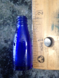 Antique Miniature Cobalt Blue Bottle
