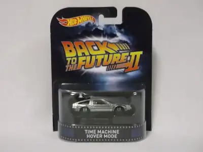 New factory sealed Hotwheels Retro Entertainment 1:64 - Back to the Future II - Time Machine Hover M...