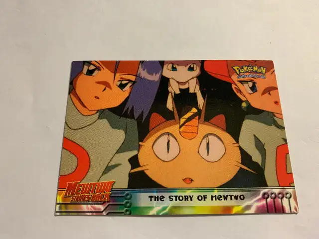 Topps Mewtwo Strikes Back #24 The Story of Mewtwo Pokemon Card in Arts & Collectibles in Longueuil / South Shore - Image 2