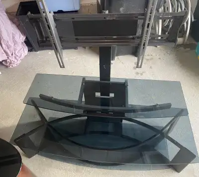 Tv stand with universal wall mount, View more