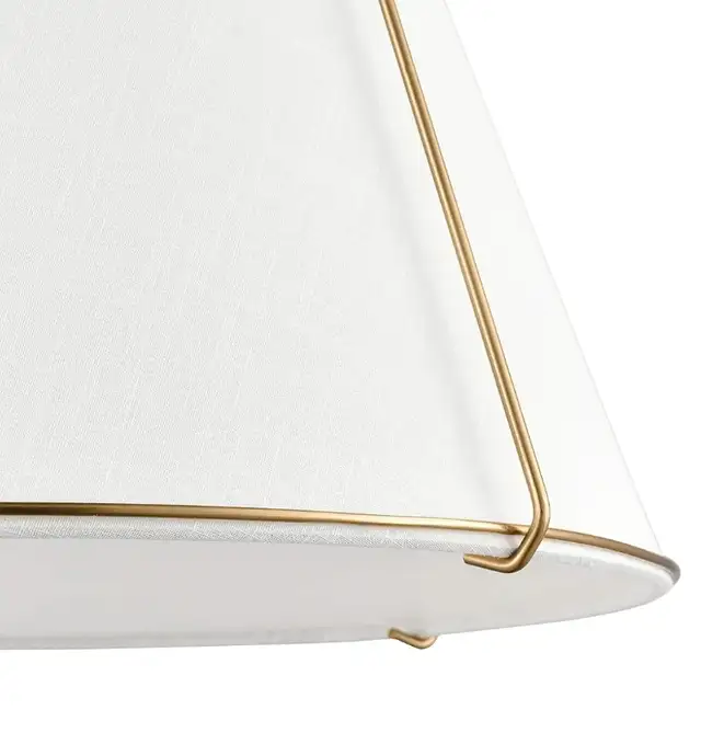NEW Light Society 15 Inch 1-Light Brass Chandelier White Shade in Indoor Lighting & Fans in London - Image 9
