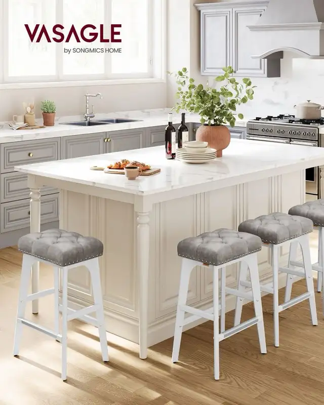 Luxury VASAGLE Counter Height Bar Stool in Chairs & Recliners in Markham / York Region - Image 3