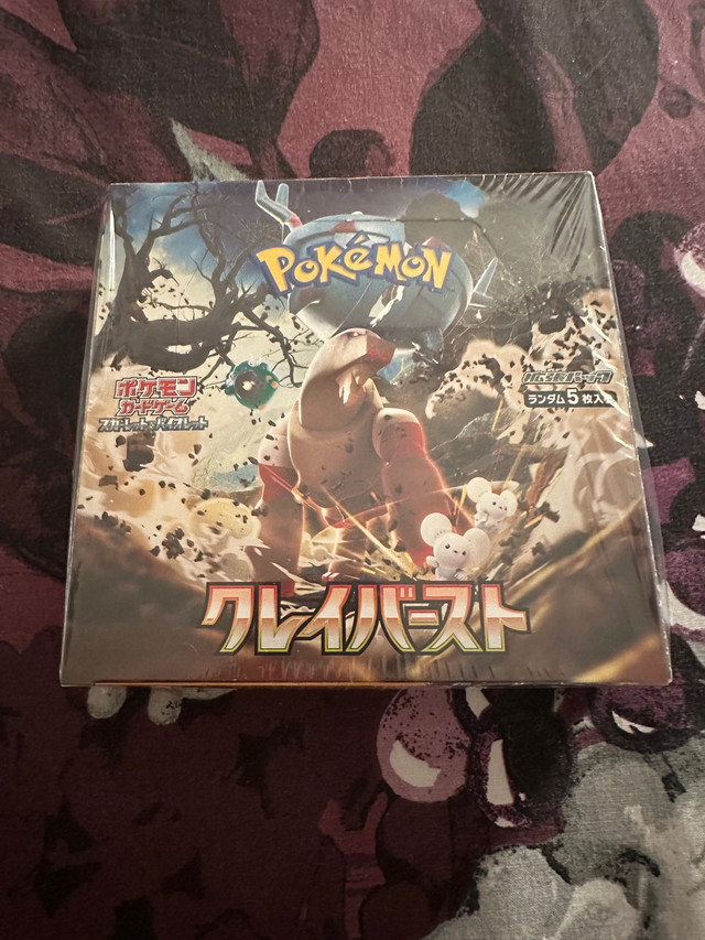 Pokemon Scarlet and Violet Clay Burst Japanese Booster Box in Arts & Collectibles in City of Toronto