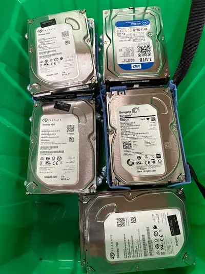 15 x 1TB 3.5 inch desktop hard drives , View more