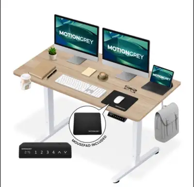 MotionGrey Ergo2 - Electric Standing Desk 4 Memory Set, View more