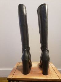 Dark olive green knee high Jean-Michel Cazabat designer boots