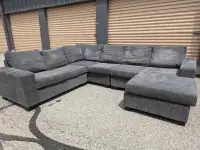 Free Delivery - Grey Reversible U-Shape Sectional Couch/Sofa