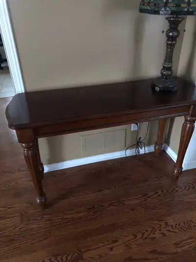 Large real wood Coffee table and matching Console Table, View more