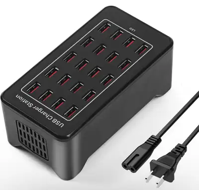 20 Port 100W(20A) Multiport USB Charging Station Multiple Device, View more