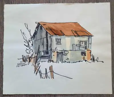 Here are 4 Robert Callaghan prints (not framed) show different barns. 1. 27cm x 23 cm 2. 29cm x 46cm...