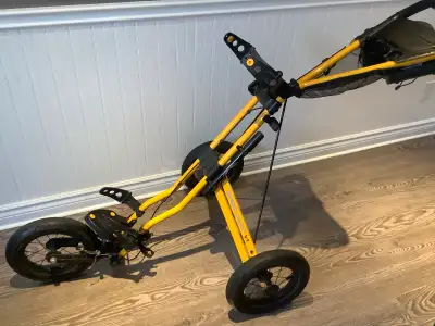 Sun Mountain V1 golf cart in great condition. Includes umbrella holder. Folds perfectly for travel.