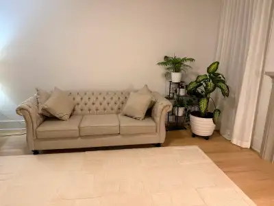 One sofa and one chaise is available for sale in Milton ON, View more
