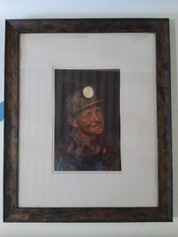 Coal Miner 1943 by Norman Rockwell Print Framed Art Artwork