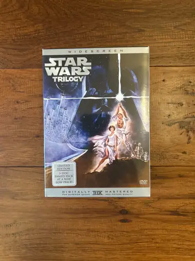 Brand new factory sealed – Star Wars Trilogy DVD movies set for sale. I come to Barrie once a week,...