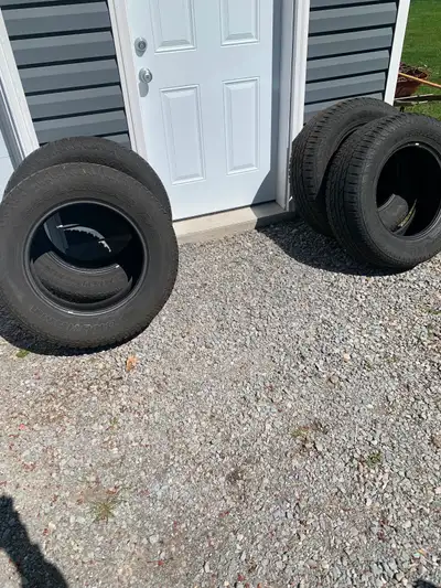 Used set of Yokohama Geolander a/t tires in good condition. Good for someone needing a set for the s...