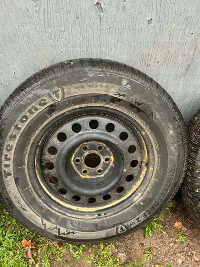 255 65 17 studded tires and rims off of 2021 Colorado 6 by 120 bolt pattern almost brand new used ha...