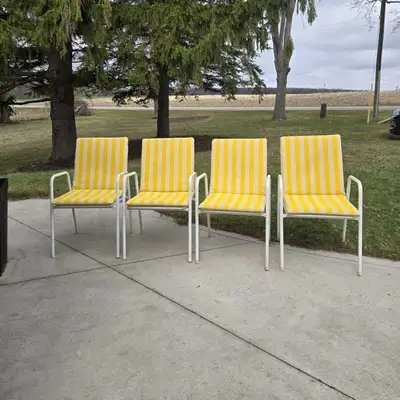 4 Patio Chairs & Cushions, View more