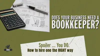 Wish you had a Bookkeeper?  Hire one the RIGHT way., View more