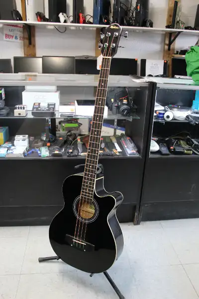 Madera AB470CE Acoustic Bass with Pickup - Black (#1857), View more