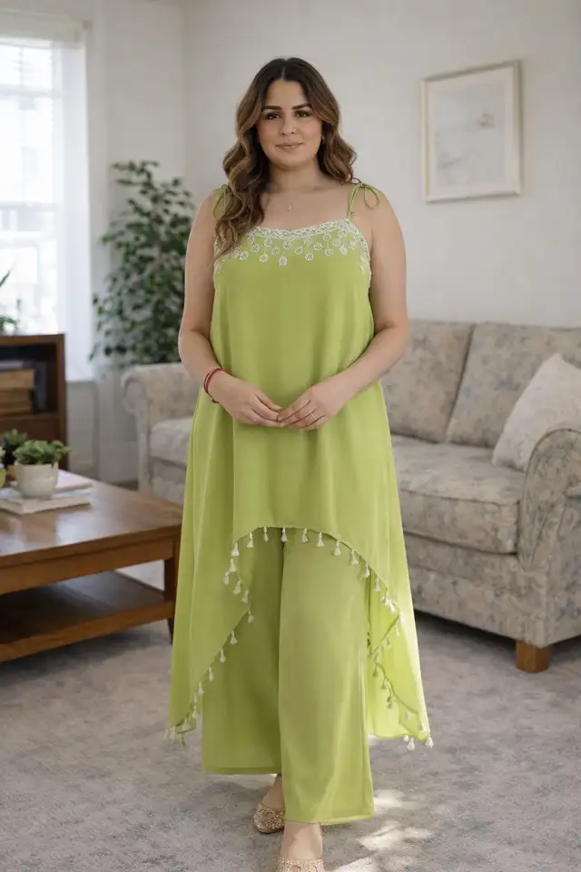 2 piece Indo western Coord Set in Green in Women's - Dresses & Skirts in Delta/Surrey/Langley - Image 2