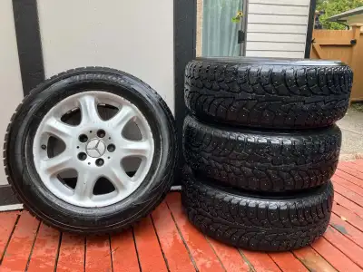 Price: $1,000 Description: Selling a matching set of 4 Hankook Winter i*Pike RSV winter tires (225/6...
