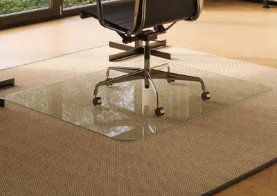 Office Chair Mat - Tempered Glass, View more