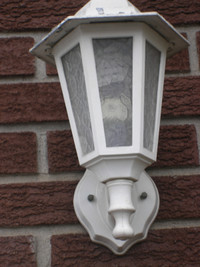 Four outdoor lights