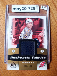 2010-11 SP GUEdition Authentic Fabrics Gold /100 Jason Arnott