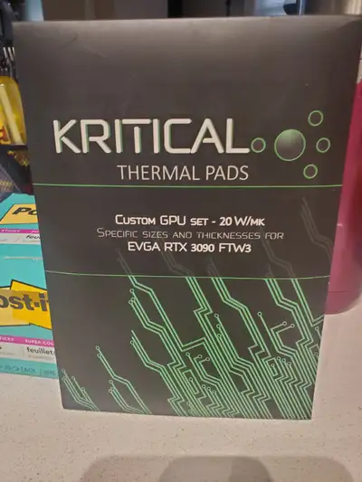 Kritical Thermal pads EVGA 3090 FTW3 - Custom set - 20 W/mK, View more