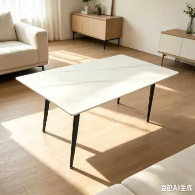 55 " White Marble Dining Table, View more