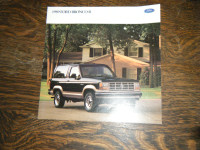 Ford 1989 Ford Bronco 2 Truck Brochure