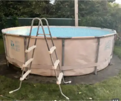 Piscine hors terre/above ground pool 14 ft (sel/salt), View more