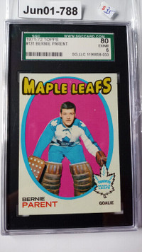 1971-72 Bernie Parent Toronto Maple Leafs Topps 131 SGC 80 EX/NM