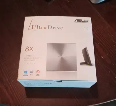 Asus external slim design external DVD drive in box, View more