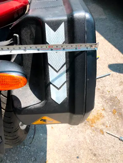 BMW OEM slick City Lids, great for commuting, reduces your profile and still very roomy - $400