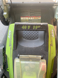 Green works electric mower 