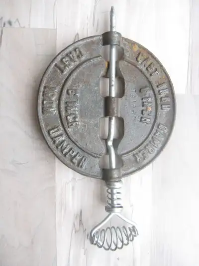 NEW OLD STOCK 6 INCH CAST IRON WOOD STOVE CHIMNEY DAMPER, View more